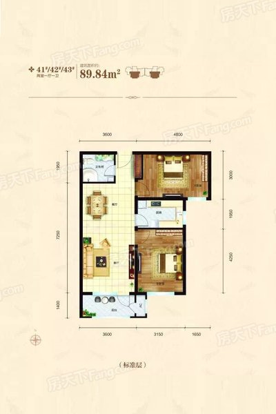 中鐵秦皇半島仁晟裝飾戶型圖